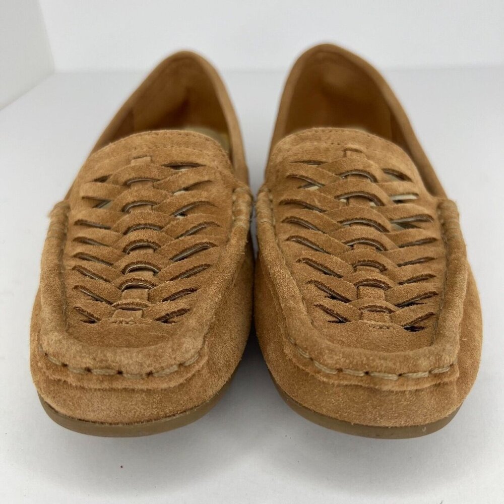 Isaac Mizrahi Womens A272931 Manton Brown Suede Slip-On Moccasin Size 5M Loafers - Picture 3 of 10
